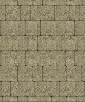 Тротуарная плитка Старый город, 40 мм, гранит, желтый с черным