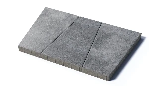 Тротуарная плитка Рутрум, 80 мм, Шунгит