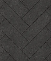 Тротуарная плитка Паркет 600х200х80 мм, гранит, черный