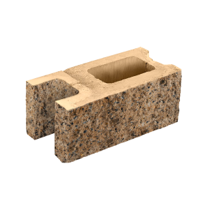 Заборный блок колотый, стеновой, 380*190*140мм, степняк Заборный блок колотый, стеновой, 380*190*140мм, степняк