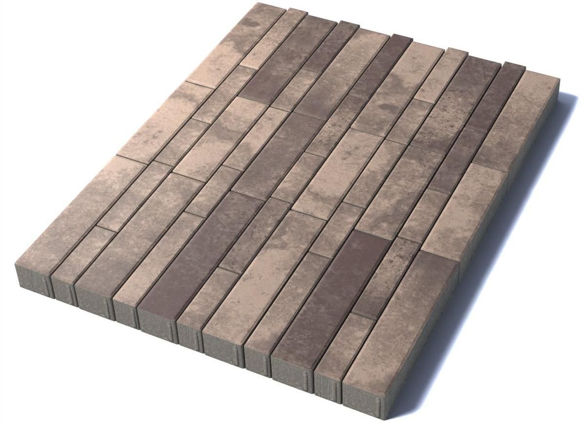 Тротуарная плитка Ригель, 80 мм, Хаски