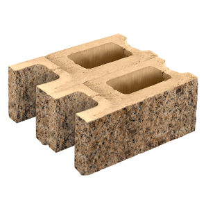 Заборный блок колотый, стеновой утолщенный, 380*380*140мм, степняк Заборный блок колотый, стеновой утолщенный, 380*380*140мм, степняк