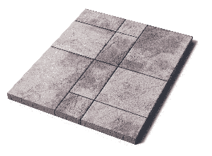 Тротуарная плитка Петра, 60 мм, гранит, Хаски