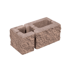 Заборный блок колотый, финишный, 260*190*140мм; 120*190*140мм, коричневый Заборный блок колотый, финишный, 260*190*140мм; 120*190*140мм, коричневый