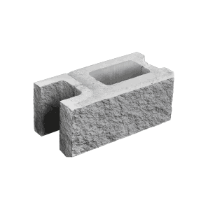 Заборный блок колотый, стеновой, 380*190*140мм, серый Заборный блок колотый, стеновой, 380*190*140мм, серый