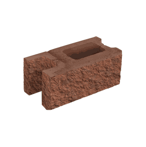 Заборный блок колотый, стеновой, 380*190*140мм, клинкер Заборный блок колотый, стеновой, 380*190*140мм, клинкер