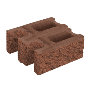 Заборный блок колотый, стеновой утолщенный, 380*380*140мм, клинкер Заборный блок колотый, стеновой утолщенный, 380*380*140мм, клинкер