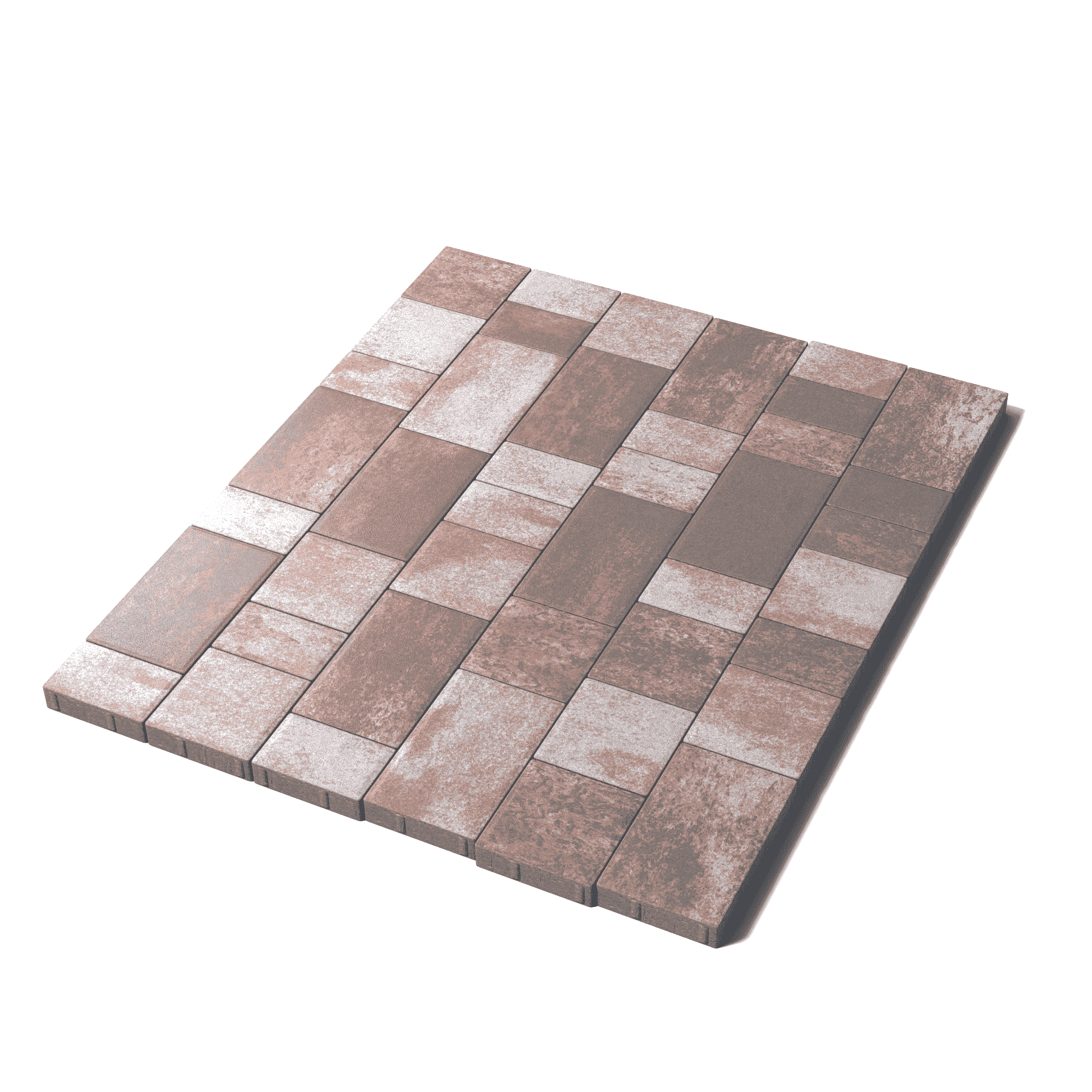 Тротуарная плитка Старый город, 80 мм, Клен