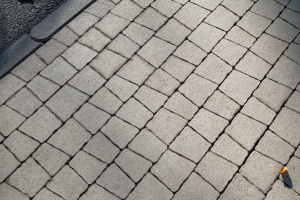 Тротуарная плитка Антик Б.3.А.6 гладкая белая