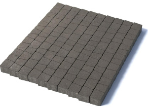 Тротуарная плитка Абрис, гранит, серый