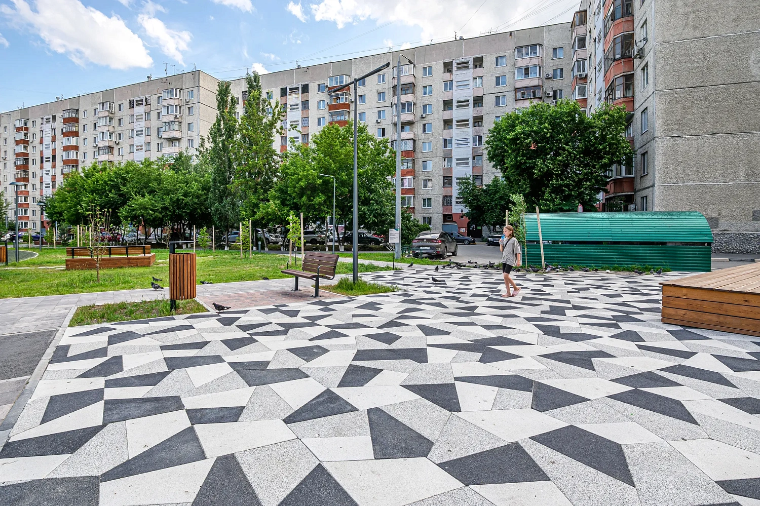 Сквер Добровольцев в Тюмени (Московский тракт, 163)