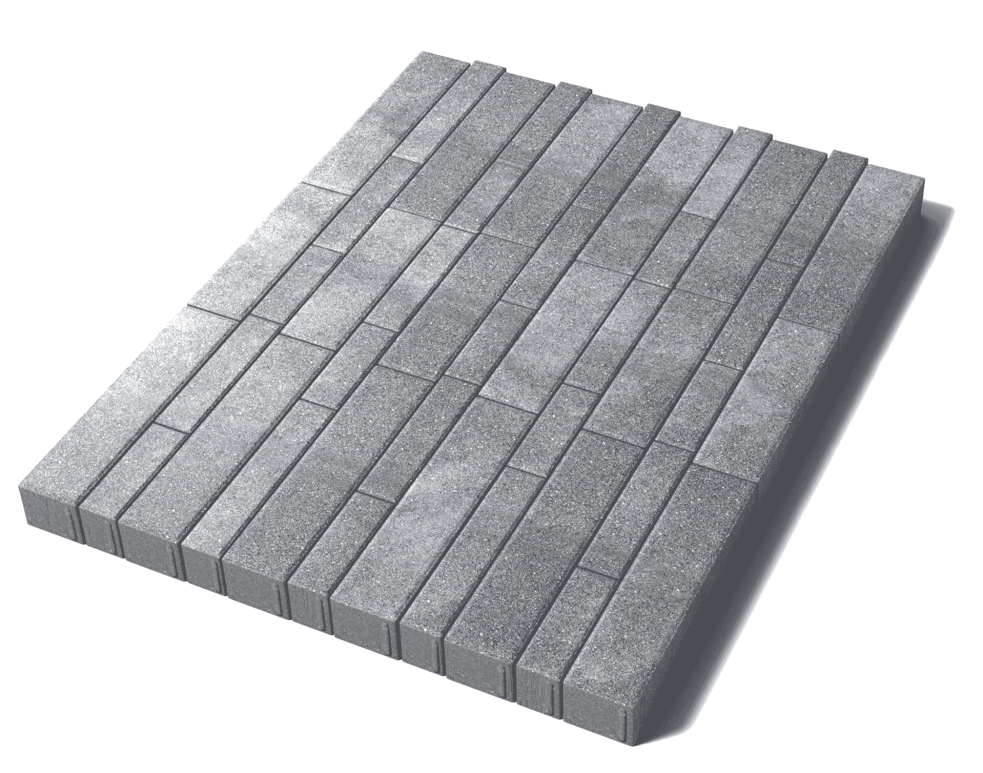 Тротуарная плитка Ригель, 80 мм, Шунгит