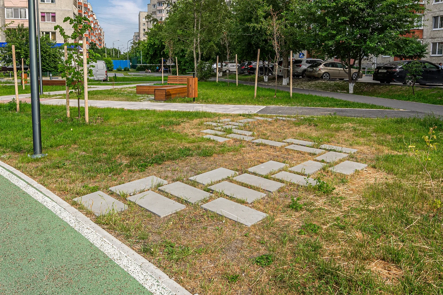 Сквер Добровольцев в Тюмени (Московский тракт, 163)