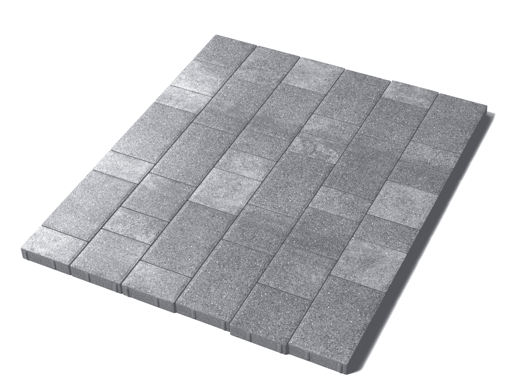 Тротуарная плитка Старый город, 40 мм, Шунгит